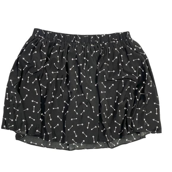 LC Lauren Conrad Date Night Skirt Arrow Hearts Print NEW NWT SZ L - Picture 6 of 6